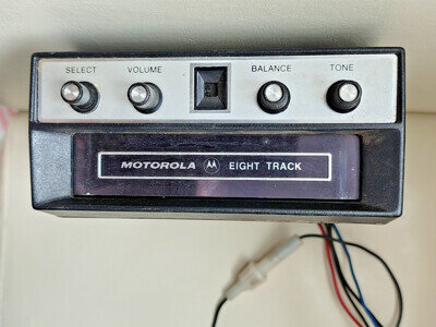 Vintage Motorola 8 Track Cassette Player