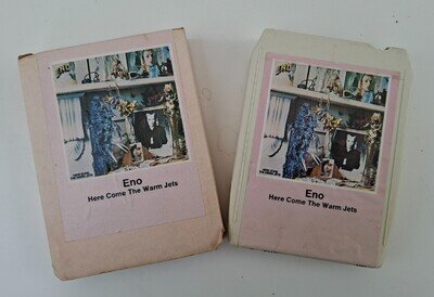 ENO Here Come The Warm Jets .. Last sold on discogs in 2020 £170 8 track Tape