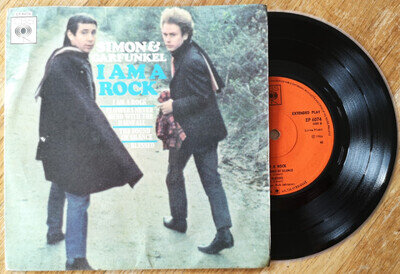 Simon & Garfunkel – UK 1966 Picture-Sleeve 7" EP: I Am A Rock. CBS EP 6074