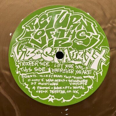 DJ Vibes & Hattrix - Lift Your Soul 12" Gold Vinyl Old Skool Hardcore Mint New
