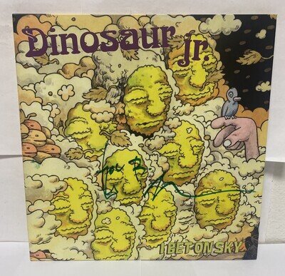 Dinosaur Jr. I Bet On Sky LP SIGNED Yellow Vinyl VG+ Jag228