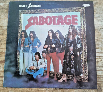 BLACK SABBATH "SABOTAGE" 1975 UK VINYL LP TEXTURED SLEEVE 9119 001