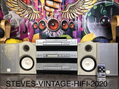 Pioneer L5 mini system CD, CASSETTE, MINIDISC, RADIO + SPEAKERS & REMOTE L@@K.!!