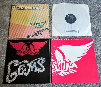 AEROSMITH Job Lot VINYL LPs 12" x 4 Gems BO OT LEG LIVE Greatest Hits RAG DOLL