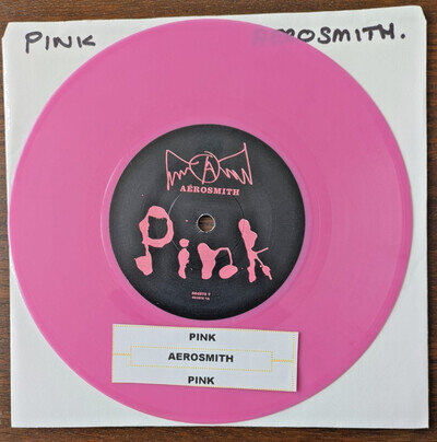 AEROSMITH Pink 7" COLOURED VINYL 45 SINGLE