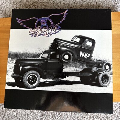 Aerosmith Pump UK Vinyl LP Record 1989 Rock Inner Geffen Tested NM