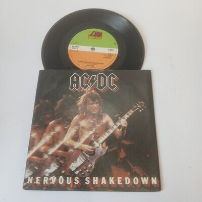 AC/DC Nervous Shakedown UK 7" Vinyl Single P/S Atlantic A9651