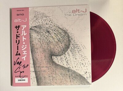 Alt-j - The Dream 12” Red Vinyl & Signed Autographed