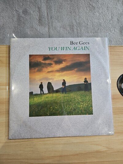 Bee Gees You Win Again 12" Vinyl Single 1987 Warner Bros