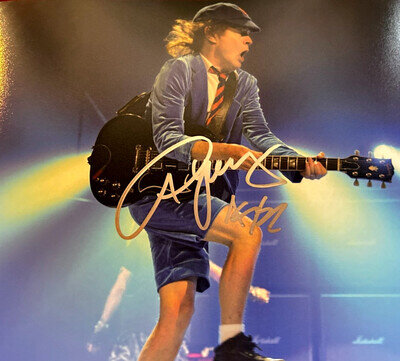 Angus Young AC/DC Signed 8x10" Authentic Original Autograph with COA Certificate Angus Young AC/DC Signed 8x10" Authentic Original Autograph with COA Certificate