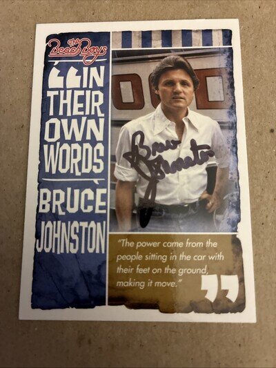 Autographed Bruce Johnston Trading Card - THE BEACH BOYS Authentic Hand Signed