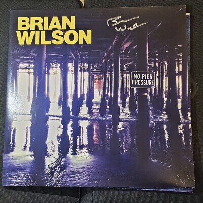 Brian Wilson Signed No Pier Pressure Album Vinyl LP Autograph The Beach Boys