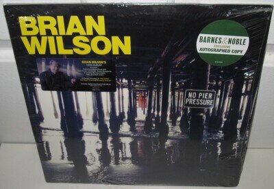 BRIAN WILSON SIGNED NO PIER PRESSURE ALBUM BEACH BOYS AUTOGRAPH VINYL SEALED