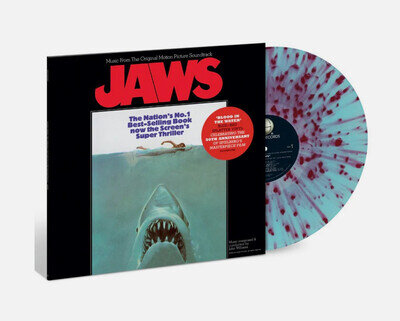 JOHN WILLIAMS - JAWS Soundtrack "Blue with Red Splatter" Vinyl LP New *B-STOCK*
