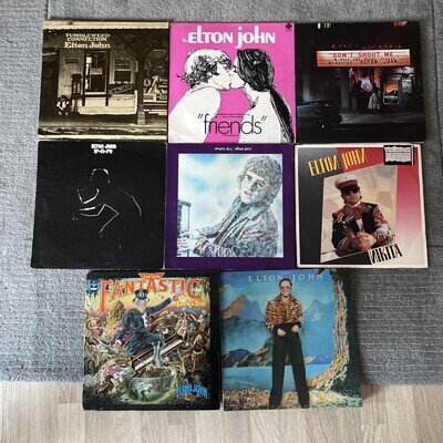 Collection Of 8 Elton John Albums