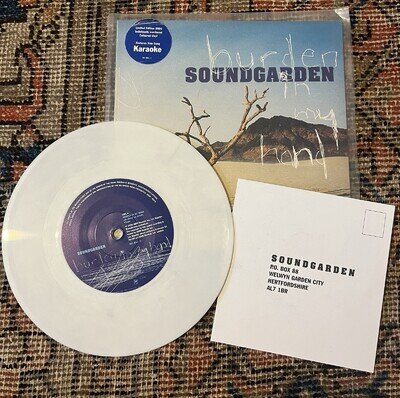 Soundgarden - 1996 Burden In My Hand Numbered 7” White Vinyl