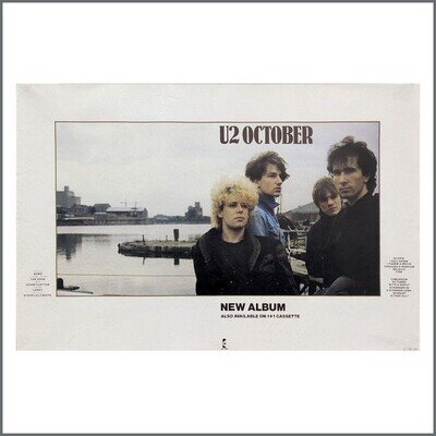 U2 1980 October Promotional Poster (UK)