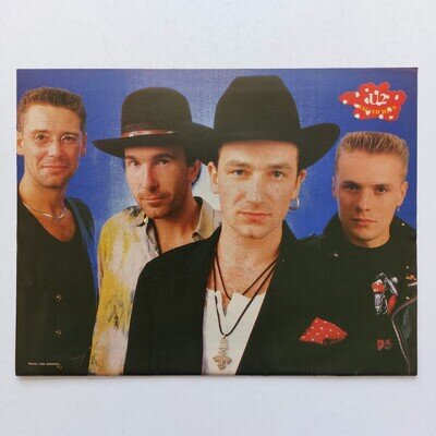 U2 (Bono) - Smash Hits UK Poster A4 Size (1988)
