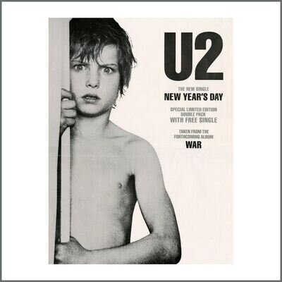 U2 1983 New Year’s Day Promotional Poster (UK)
