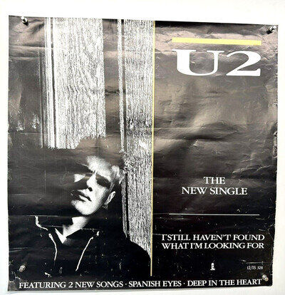 U2 Bono Poster The Edge Island Promo Still Haven’t Found What I’m Looking 1987
