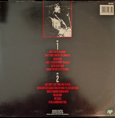 Waylon Jennings The Taker Vinyl Record VG+/VG CBR 1038 1984