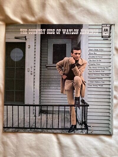 WAYLON JENNINGS THE COUNTRY SIDE OF WAYLON JENNINGS, 1970 LP AMLB1006 A1/B1 VG+