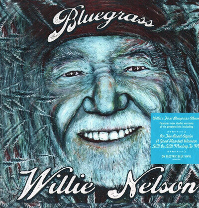 Willie Nelson Bluegrass LP vinyl Europe 2023 on electric blue vinyl LP - NEW