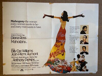 Diana Ross Mahogany 1975 UK Quad Film Poster