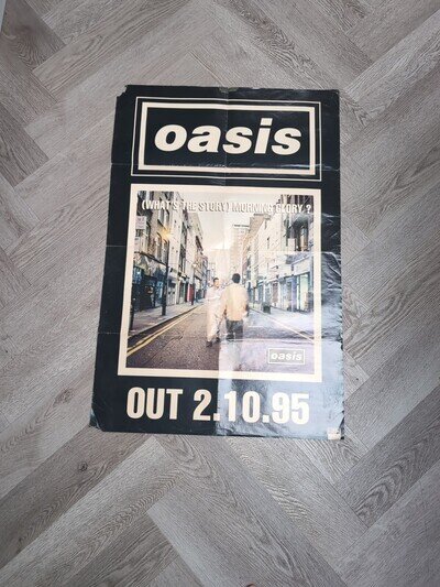 OASIS MEMORABILIA - WHAT'S THE STORY MORNING GLORY ? 23.5" X 35.5" 90s POSTER