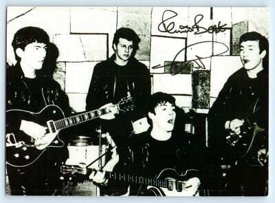 POSTCARD - PETE BEST BEATLES 185 OF LIMITED EDITION - FACSIMILE AUTOGRAPH SIGNED