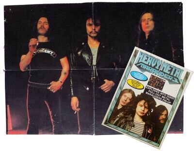 MOTORHEAD Magazine Heavy Metal Marauders + POSTER + Stickers ! 1980 Rare