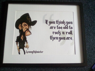 LEMMY .MOTORHEAD GREAT DISPLAY ITEM 20 X 16 INS