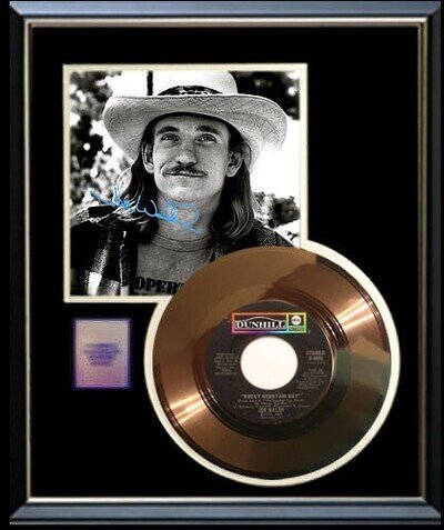 THE EAGLES JOE WALSH ROCKY MOUTAIN WAY W-PRINTED SIGNATURE GOLD RECORD RARE