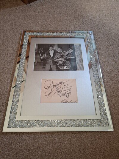 Elvis Presley & Liberance Photo & Liberance Autograph Both 1956. Bling Framed