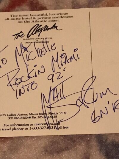 G’NR Matt Sorum Autograph 91-92 New Years Eve Miami Florida Concert