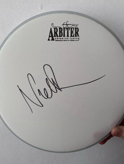 Nick Mason autograph Drum Skin Pink Floyd signed Saucerful Of Secrets tour