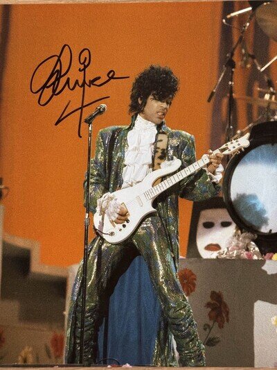 Prince Signed Purple Rain 8x10 Autographed Photo / Picture + COA