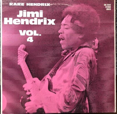 Jimi Hendrix Rare vol. 4 1973 Italian Joker Vinyl Lp Sm 3535 Ex