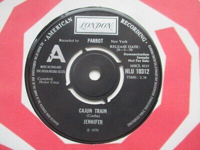 Jennifer (Warnes) "Cajun Train" London UK DEMO 7" Single EX!