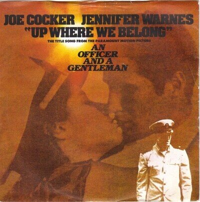 Joe Cocker, Jennifer Warnes – Up Where We Belong 7" Vinyl Rock Pop 1982 VG+/VG