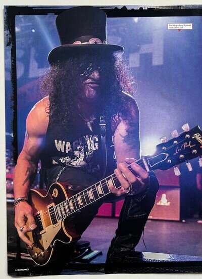 SLASH - 2015 full page UK magazine poster GUNS N ROSES