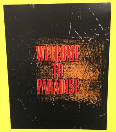 Guns N' Roses Paradise City Big Fold-Open Poster Ad Insert Radio & Records 1989