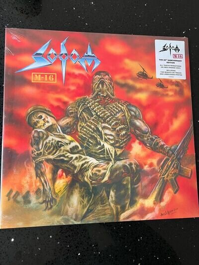 Sodom - M-16 Remastered - 20th Ann Edt 2 x Orange Colour LP VINYL , NEW SEALED