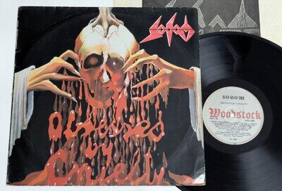 Sodom - Obsessed By Cruelty BRAZIL 1st press LP 1987 Woodstock