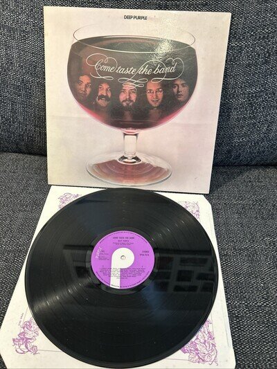 DEEP PURPLE LP COME TASTE THE BAND ORIG UK 1975 1st PRESS NEAR MINT A-1U/B-1U