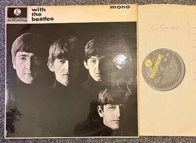 The Beatles With The Beatles Vinyl LP 1963 Parlophone Records PMC 1206 Mono EX
