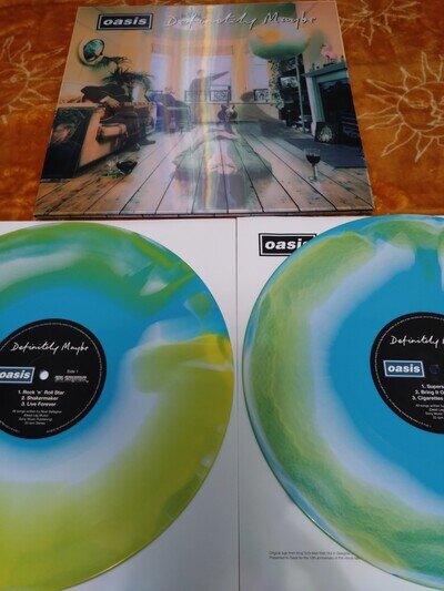 Oasis Definitely Maybe 30th Anniversary Vinyl Lenticular Ltd/Nmbr Blood Records