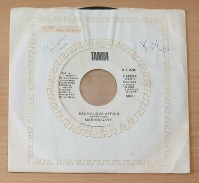 MARVIN GAYE heavy love affair ORIGINAL USA PROMO 7" FREE POSTAGE MOTOWN