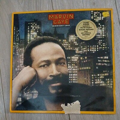 Marvin Gaye Midnight Love vinyl LP 1982 (CBS 85977)