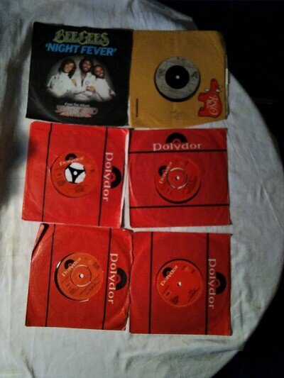 BEE GEES 6 X7 INCH VINYL SINGLES 1960/70s POLYDOR/RSO ALL LISTED